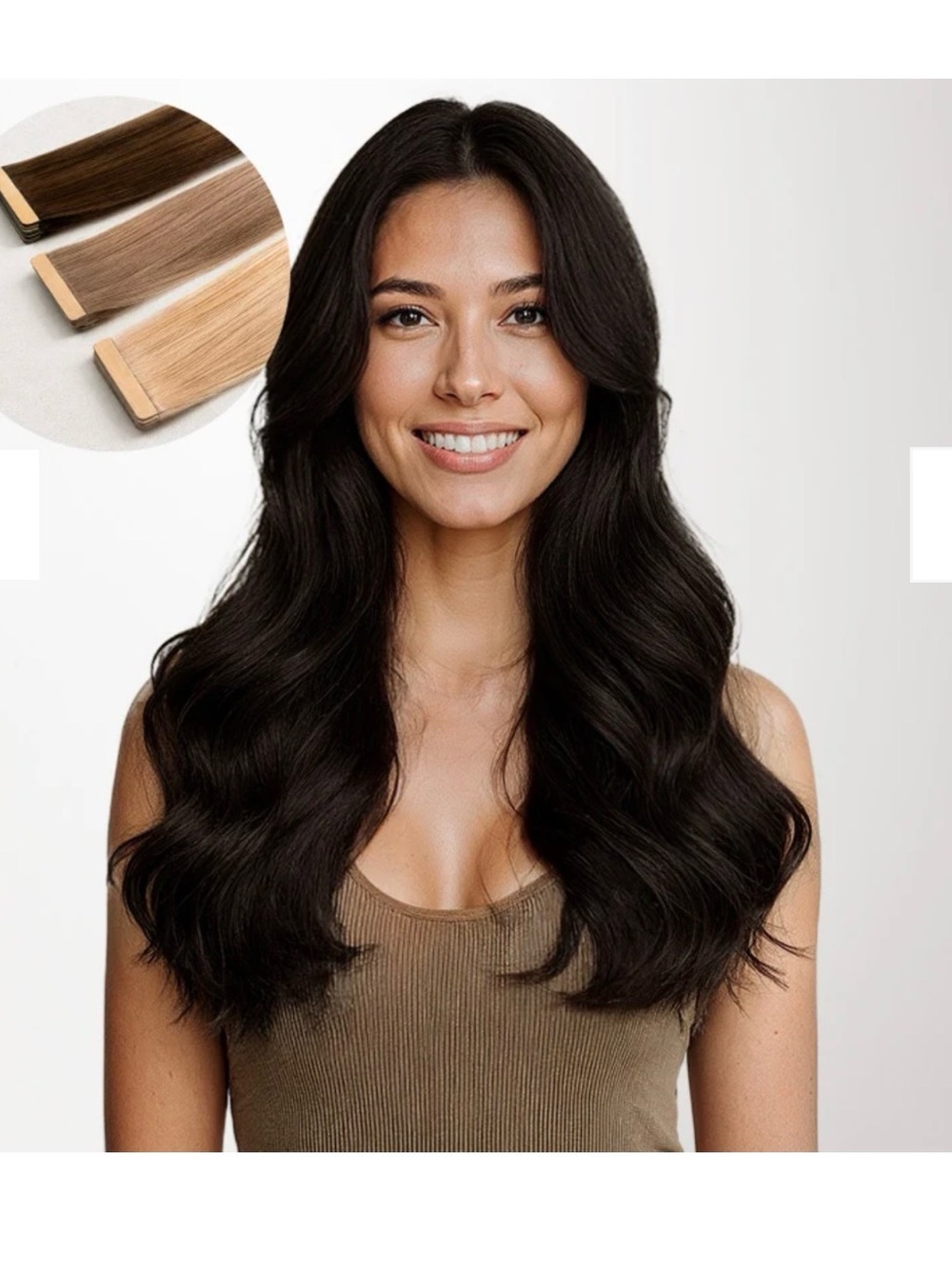 Tape in hair extensions